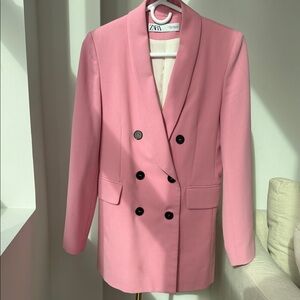 Zara Women's Blazer in Vibrant Pink